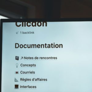 a screen with a bunch of information on it